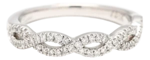 Neil Lane .25ctw Diamond Infinity Band Ring, 14k White Gold, Ring Size 6.5