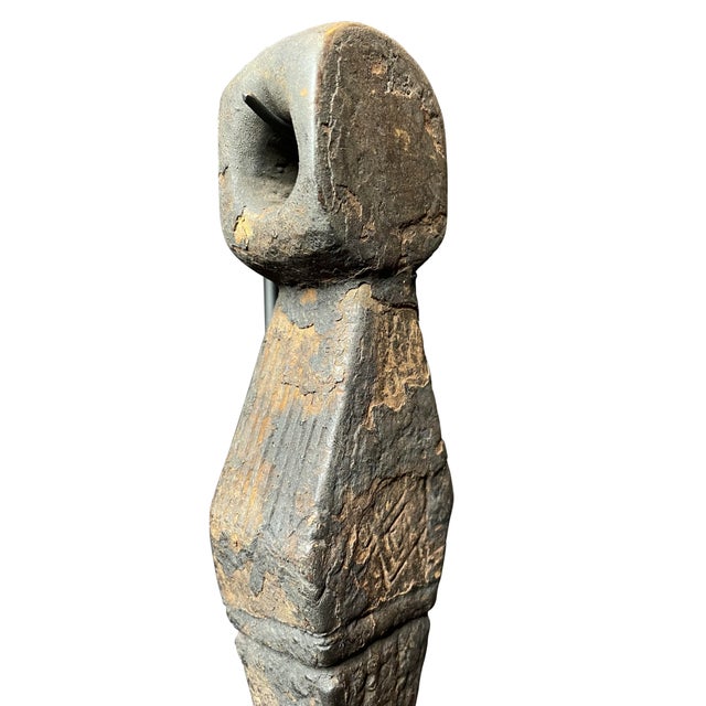 Brown Antique Collection of Carved Nepalese Ghurra- a Set of 8 For Sale - Image 8 of 11