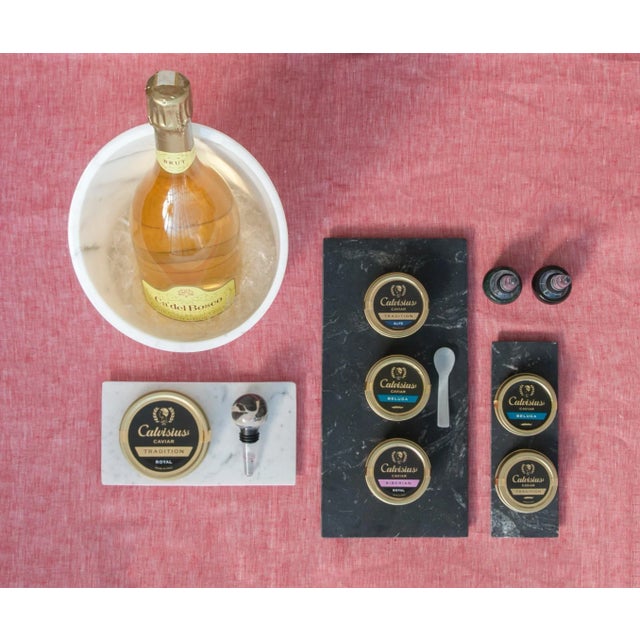 White Marble Glacette For Sale - Image 4 of 6