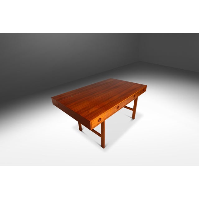 Rare Set of Two (2) Matching Danish Modern Flip-Top Executive Desks in Teak by Peter Løvig Nielsen, Denmark, C. 1960s For Sale In Orlando - Image 6 of 18