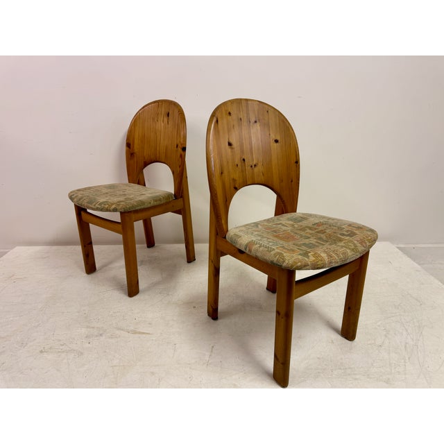 Danish Modern Brutalist Sculptural Pine Dining Chairs by Niels Koefoed for Glostrup, 1970s, Set of 6 For Sale - Image 15 of 18