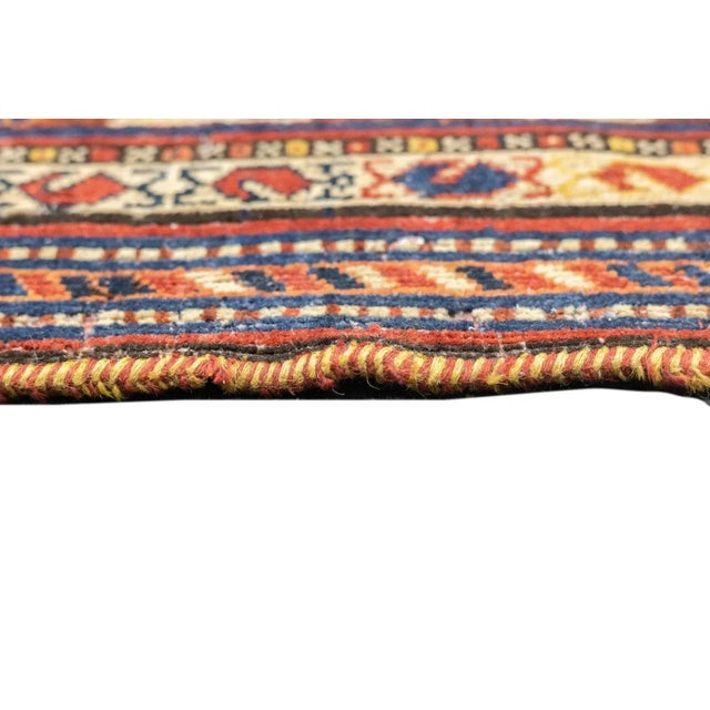 Red Antique Qashqai Rug 5'4'' x 7'10'' For Sale - Image 8 of 12