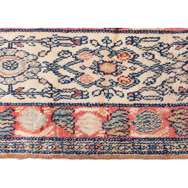 Persian Authentic Persian Malayer Botanic Handmade Wool Rug For Sale - Image 3 of 10
