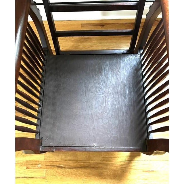 Antique Mahogany Reclining Morris Style Armchair For Sale - Image 11 of 17