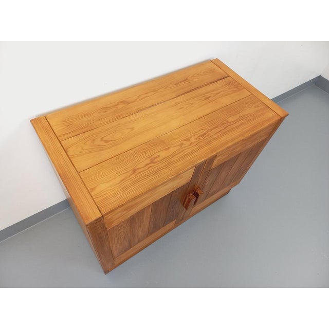 Wood Vintage Storage Unit in Pine in the style of Charlotte Perriand for Les Arcs, 1970s For Sale - Image 7 of 16