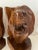 Vintage Handcrafted Walnut Lionhead Bookends - a Pair For Sale In Phoenix - Image 6 of 7