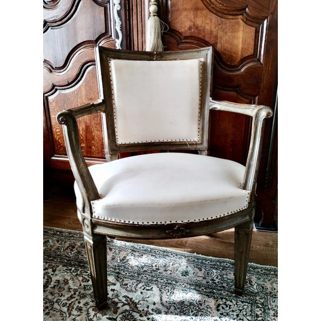 Early 19th Century Italian Neoclassical Fauteuil For Sale - Image 9 of 10