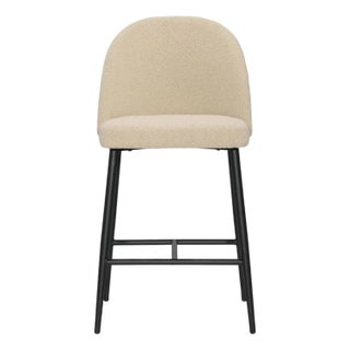 Aria Modern Boucle Counter Stool For Sale