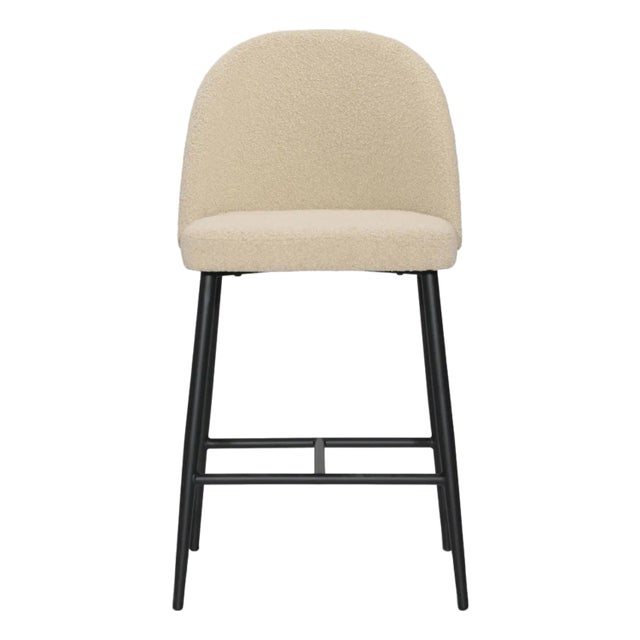 Aria Modern Boucle Counter Stool For Sale