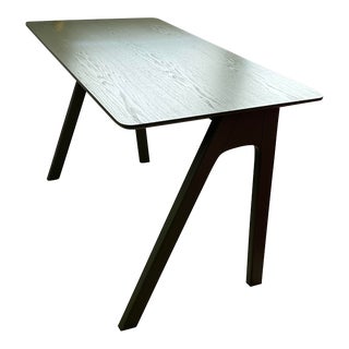 Blu Dot Stash Desk in Olive on Ash Green Color For Sale