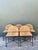 Late 20th Century Vintage Woven Rush and Metal Dining Chairs - Set of 5 For Sale - Image 5 of 13