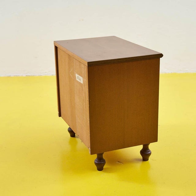 Vintage Wood Bedside Table, 1960s For Sale - Image 4 of 5