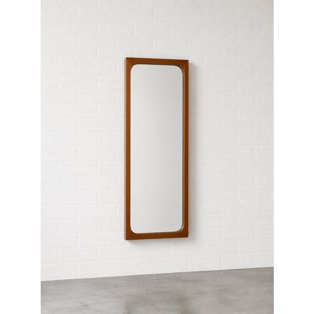 Mid-Century Modern Mid Century Modern Danish Teak Mirror by Aksel Kjersgaard For Sale - Image 3 of 8