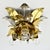 Late 20th Century Vintage Mid Century Modern Maison Jansen Style Flush Mount | Gold Silver Brass Aluminium Flower Ceiling Light Fixture Lamp | Bagues Banci Italian For Sale - Image 5 of 10