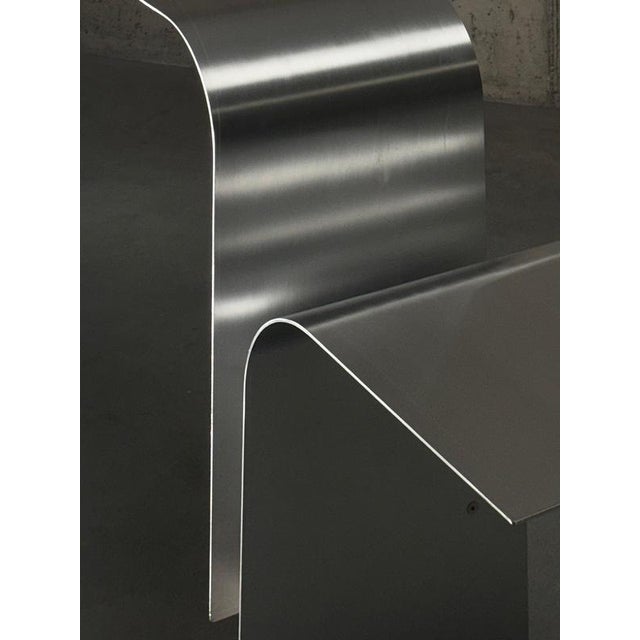 Tau Coffee Table in Raw Aluminum & Aurisina Marble by D´ARK Atelier For Sale - Image 16 of 18