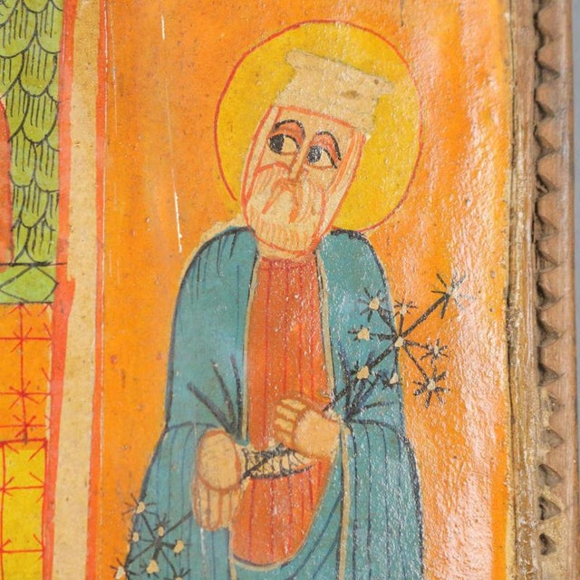 Madonna with Jesus and Saints, Tempera on Panel For Sale - Image 8 of 10
