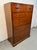 Vintage Campaign Style High-Boy Dresser by Nation Mt. Airy For Sale - Image 4 of 15