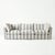 Not Yet Made - Made To Order Sophie Conran Coco 4 Seater Sofa - Garden Grey Stripes with Knife Edge Cushion For Sale - Image 5 of 5