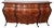 Large Antique French Burr Walnut Bombe-Shaped Sideboard For Sale