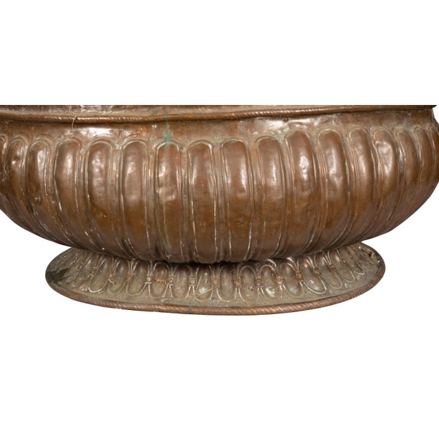 Large Dutch Copper Jardiniere For Sale - Image 4 of 12