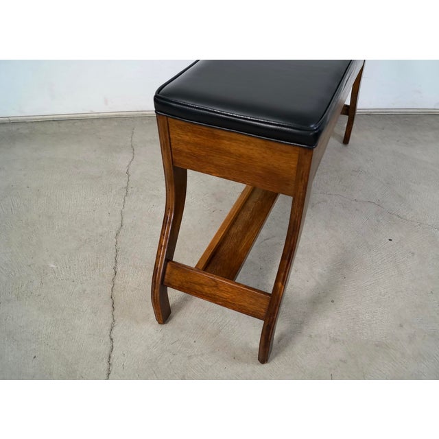 1960’s Mid-Century Modern Walnut Bench For Sale - Image 12 of 12