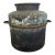 Antique Copper Storage Vessel With Verdigris Patina, 19th Century For Sale