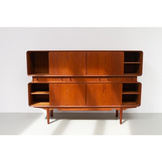 1960s Mid-Century Danish Teak Double Decker Sideboard, 1960s For Sale - Image 5 of 18