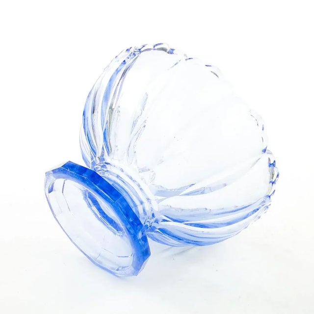 Glass Footed Ring Bowl from Ząbkowice Glassworks, 1950s For Sale - Image 7 of 11
