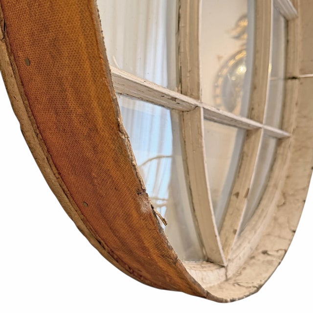 Wood 19th Century American Colonial Revival Round Window For Sale - Image 7 of 8