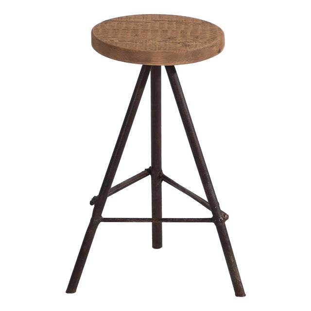 Industrial Round Stool, 1960s For Sale