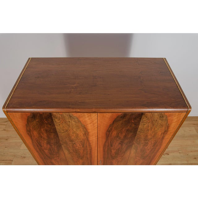 Mid-Century Modern Mid-Century Walnut Wardrobe by Bohumil Landsman for Jitona Soběslav, Czechoslovakia, 1960s For Sale - Image 3 of 18