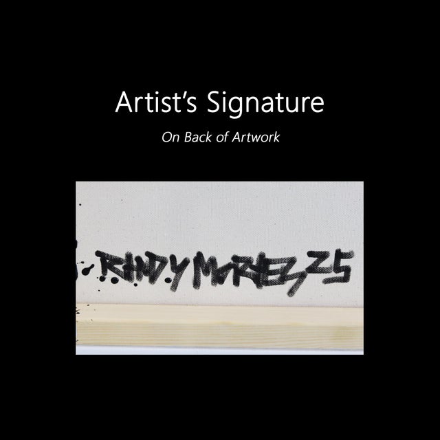 Dee - Pop Art Cartoon Inspired Character Painting on Canvas Original Artwork by Randy Morales For Sale - Image 9 of 9