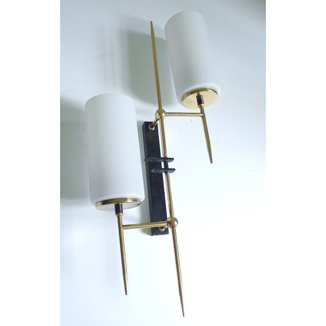 Vintage Modernist Wall Lights from Lunel, 1960s, Set of 2 For Sale - Image 11 of 18