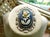 Large Vintage Victorian Black Brooch Cream Flower Cameo, Gold Bezel For Sale - Image 4 of 10