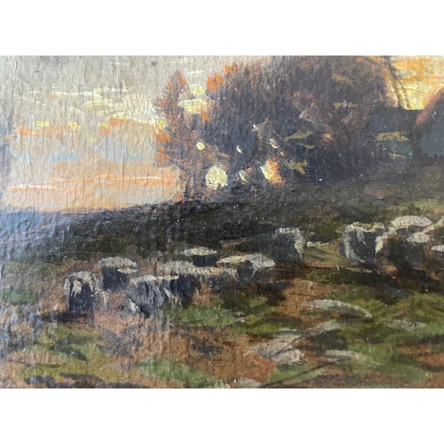 Antique 19th Century Landscape Oil Painting Carl Weber For Sale - Image 4 of 6