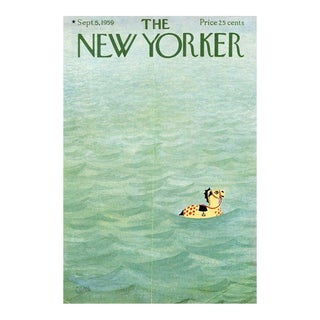 1959 Vintage New Yorker Cover, September 5 (Charles Martin), Original New Yorker Magazine Cover, Summer, Vacation For Sale