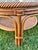 1970s Boho Chic Rattan Round Table Set For Sale - Image 9 of 9