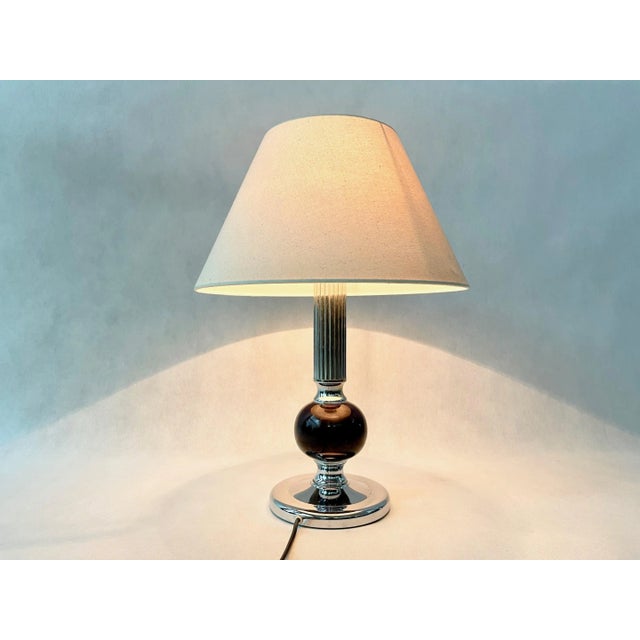 Vintage Glass Table Lamp from Doria Leuchten, 1980s For Sale - Image 6 of 11