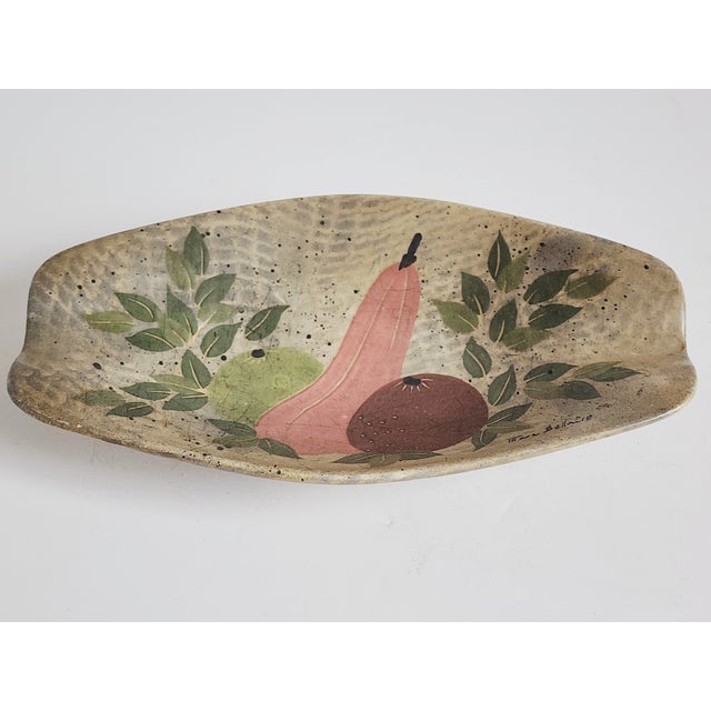 Mid-Century Modern Mid-Century Marc Bellaire "Still Life" Pottery Ashtray For Sale - Image 3 of 11