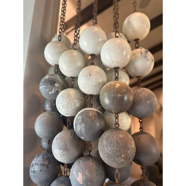 Kelly Farley Studio Modern Hanging Sphere Sculpture For Sale - Image 4 of 5
