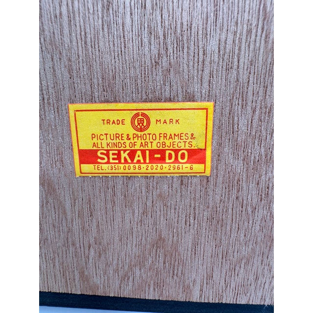 Chinese Vintage Chinese Framed Batik Fabric Art-Horse Carriage "The Inspection Tour" For Sale - Image 3 of 12