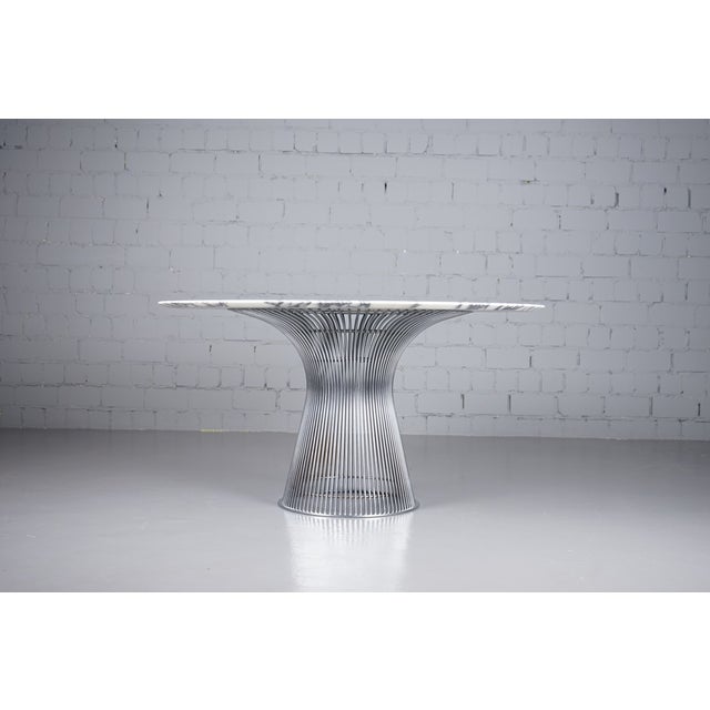 Table top: Arabescato marble Provision: Hessicher Architects' estate, first purchase around 1972 Condition: The table...