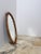 Mid-Century Modern Italian Handcrafted Oval Cane and Bamboo Mirror in the style of Albini, 1960s For Sale - Image 6 of 15