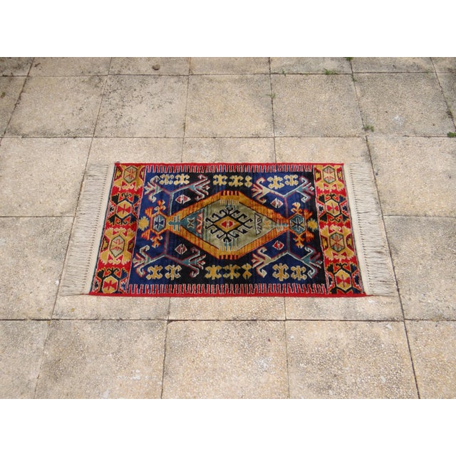 Handmade Rug from Izmir, 1980s For Sale - Image 13 of 13