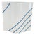 Vintage 1980s Höganäs Keramik Sweden Blue and White Striped Stoneware Vase For Sale