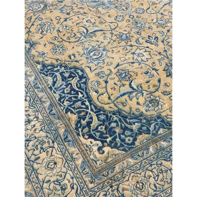 1950s Old Vintage Persian Sarouk Area Rug 7x10 For Sale - Image 9 of 12