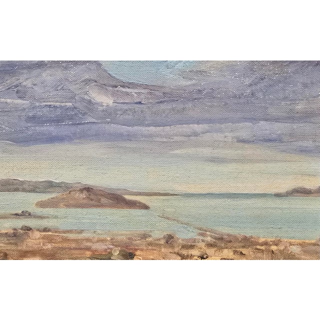 Xavier Martínez –Alcatraz Island, San Francisco Bay at Sunset – C. 1901 Oil Painting For Sale - Image 4 of 12