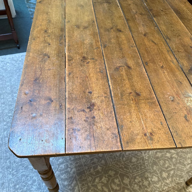 Antique Rustic French Provincial Oak Wood Dining Table For Sale - Image 9 of 16