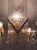 Art Deco Rare 1970s Brass & Glass Rod Chandelier | 5-Light Vintage Fixture | Restored Mid Century Lighting For Sale - Image 3 of 14