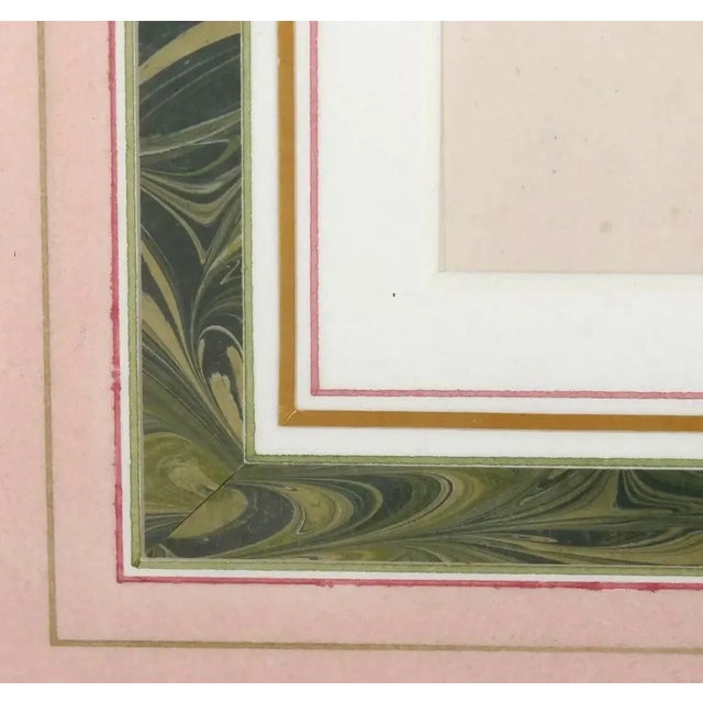 English Early 19th Century English Botanical Watercolor of Tulips in Reeded Giltwood Frame For Sale - Image 3 of 5